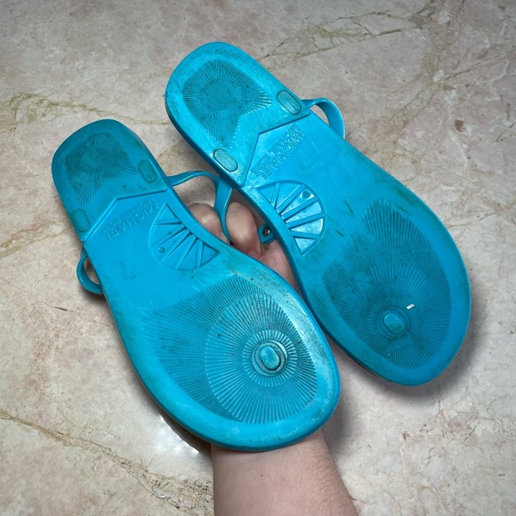 Michael Kors Y2k Baby Blue MK Flip Flop Sandals - Picture 4 of 4